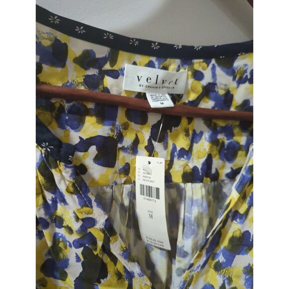 Anthropologie Velvet By Graham Spencer Blouse NWT - Picture 4 of 6